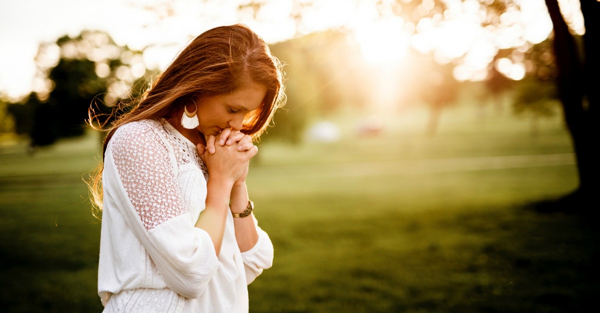 woman praying
